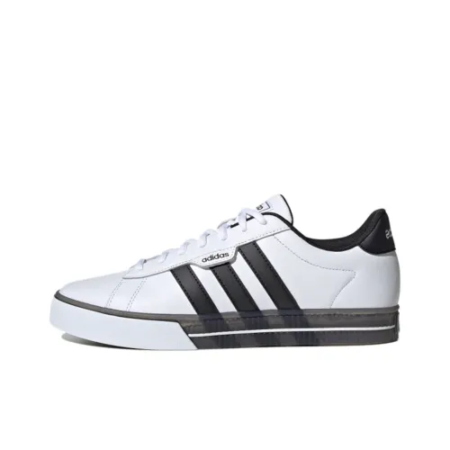 ADIDAS NEO Daily 3,0 Slip Устойчивый к истиранию Низкий Топ Скейтборд Кроссовки Мужские Белые