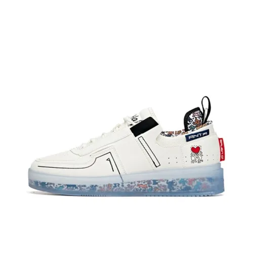 ANTA Покрытие Термическое Противоскользящие Низкие Кроссовки для Скейтбординга Мужские Белые Черные