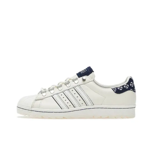 Footshop x adidas originals Superstar Series 'blueprinting' Устойчивые к истиранию Низкие Кроссовки для скейтбординга