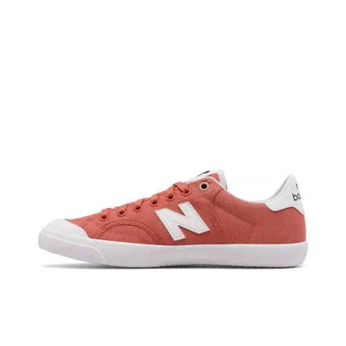 New Balance NB Pro Court Дышащий Легкий Устойчивый к истиранию Низкий Топ Скейтборд Кроссовки Женские Белый Оранжевый
