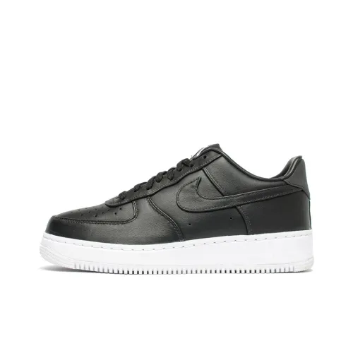 Nike Air Force 1 Slip Resistant Амортизация Устойчивость к износу Низкий топ Скейтбординг Мужской Черный Белый