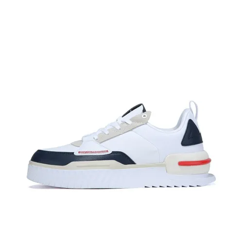 PEAK Taichi Игрок Slip-on устойчивый к истиранию легкий низкий топ кроссовки для скейтбординга белый и синий