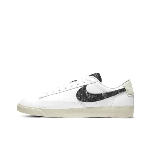Nike Blazer SE Slip Resistant Abrasion Resistant Low Топ Скейтборд Кроссовки Женские Белый Черный