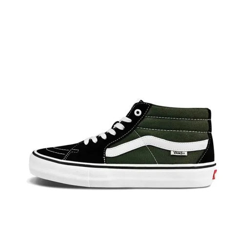 Vans SK8 MID Топ Скейтборд Кроссовки Унисекс Зеленый Черный
