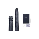 Синий бамбук, узор, без пуговиц, длинный