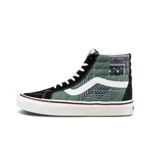 VANS Style 38 Anaheim High Топ Скейтборд Кроссовки Унисекс Черный Зеленый