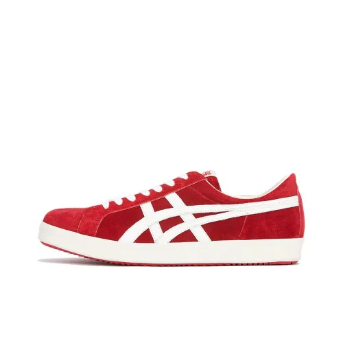 Onitsuka Tiger Fabre NM Покрытие Slip-Resistant и Breathable Низкие Кроссовки для Скейтбординга Унисекс Красный