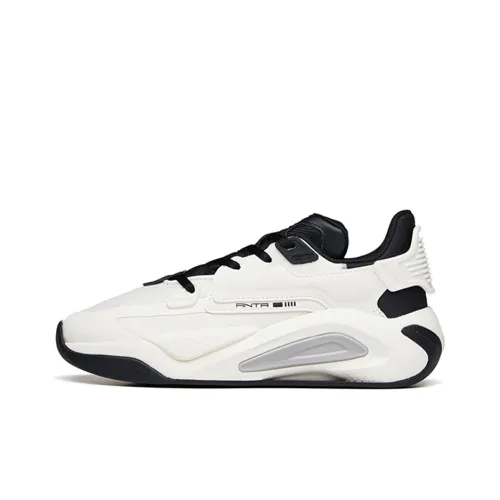 ANTA Life Collection Супер Центральная часть Slip-resistant Abrasion-resistant Низкий топ Скейтборд Кроссовки Женские Белый Черный