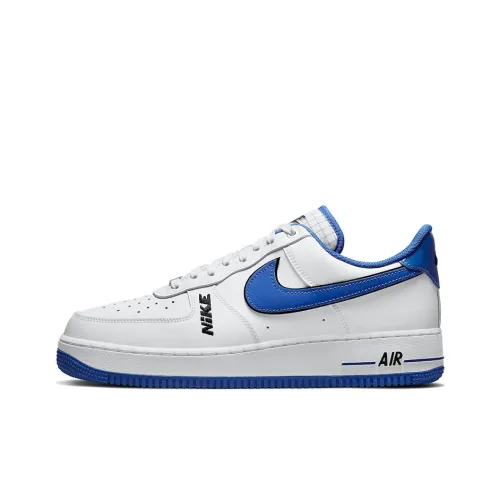 Nike Air FORCE 1 LV8 Slip-resistant Abrasion-resistant Lightweight Low-top Skateboard Shoes Men's Blue Logo
