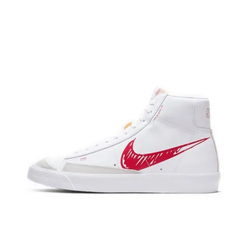 Nike Blazer 77 'Sketch Pack' MID Скейтборд Кроссовки Топ Унисекс Белый Красный