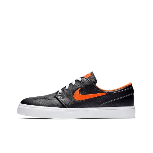 NBA x Nike SB Janoski Knicks Non Slip Легкий Низкий Топ Скейтборд Кроссовки Мужские Черные Оранжевые