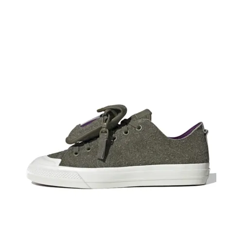 Adidas Originals NIZZA Rf Противоскользящие Низкие Кроссовки для Скейтбординга Мужские Коричнево-Зеленые