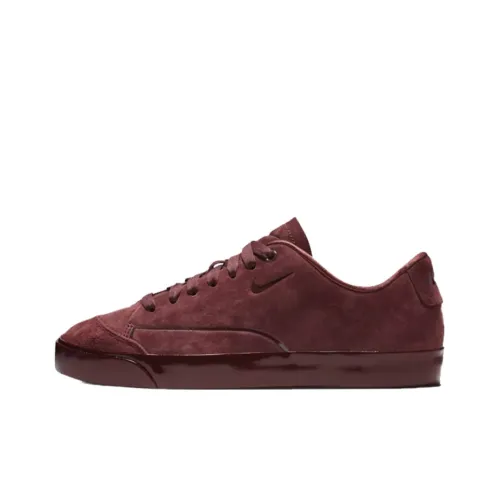 Nike Blazer Urban LX Slip-resistant Thermal Low-Top Skateboard Shoes Women's Burgundy