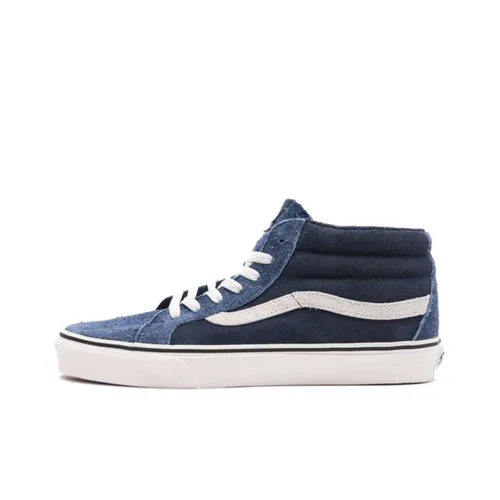 Vans SK8 Reissue 'Hairy Замша Mix' MID Топ Кроссовки для скейтбординга Унисекс Темно-синий