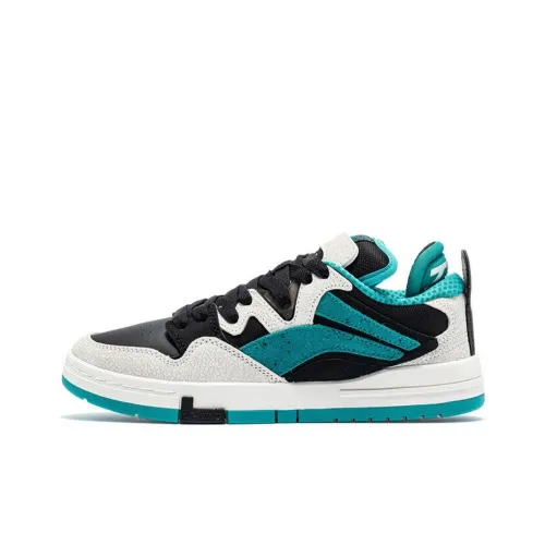 LiNing Pro Slip-Resistant Abrasion-Resistant Легкий Низкий Топ Скейтборд Кроссовки Мужские Темно-Изумрудно-Зеленый