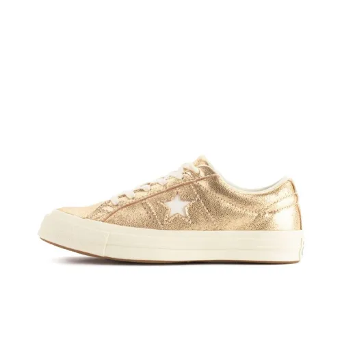 Конверс ONE STAR Low Топ Скейтборд Кроссовки Унисекс Золото