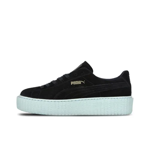 PUMA Rihanna Fenty Low Топ Скейтборд Кроссовки Женские Черный Белый