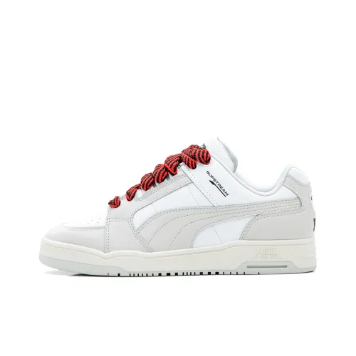 PUMA Slipstream Lo Laces Low Топ Скейтборд Кроссовки Унисекс Серый Белый