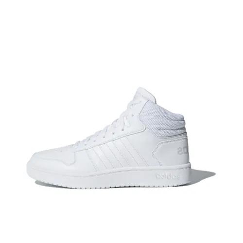 Adidas Neo Hoops 2,0 MID Противоскользящие Устойчивые к истиранию MID Топ Скейтборд Кроссовки Женские Pure White
