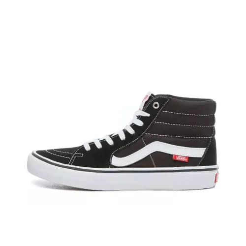 VANS SK8 Pro Скейтборд Коллекция Устойчивость к истиранию Покрытие Высокие Кроссовки для скейтбординга Мужские Черный Белый