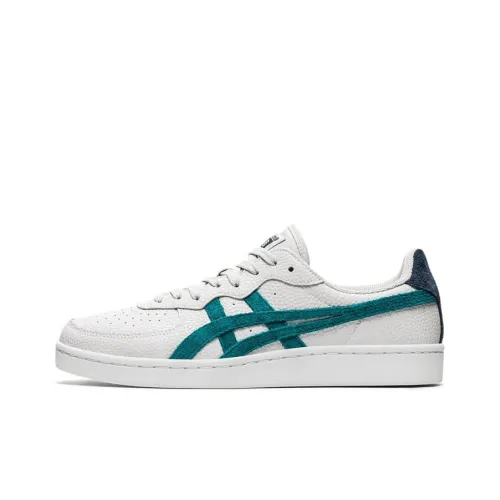 Onitsuka Tiger GSM Slip-resistant Abrasion-resistant Low-top Skateboard Shoes Unisex White Green На английском языке это будет Onitsuka Tiger GSM Противоскользящие Устойчивые к истиранию Низкие Кеды для скейтбординга Унисекс Белый Зеленый