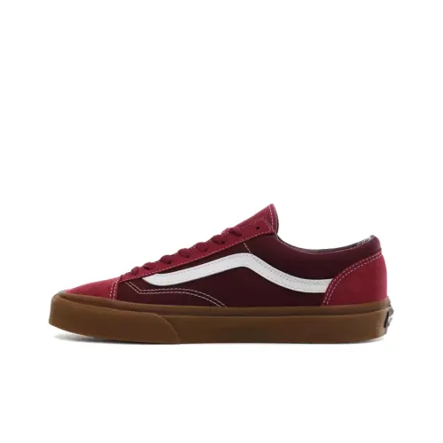 VANS Style 36 Gum Low Топ Скейтборд Кроссовки Унисекс Бордовый