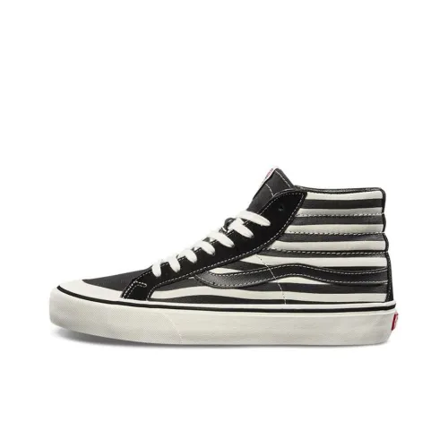 VANS SK8 High Топ Скейтборд Кроссовки Унисекс Черный Белый