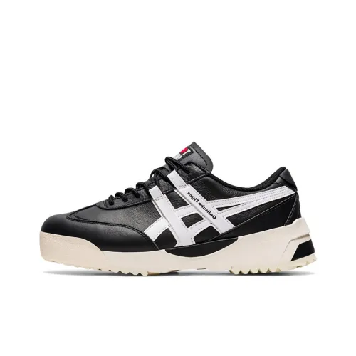 Onitsuka Tiger Delegation EX Anti Slip и износостойкие кроссовки для скейтбординга с низким верхом унисекс черно-белые