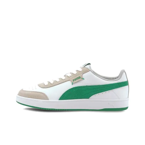 PUMA Court Legend Lo Low Топ Скейтборд Кроссовки Унисекс Белый Зеленый Коричневый