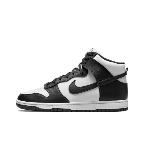 Nike Dunk Retro High Skateboard Кроссовки Мужские Черно-Белые