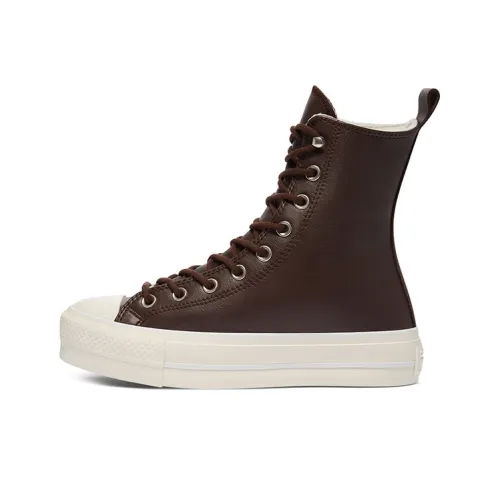 Converse Chuck Taylor All Star Slip Resistant Abrasion Resistant High Топ Скейтборд Кроссовки Женские Коричневый