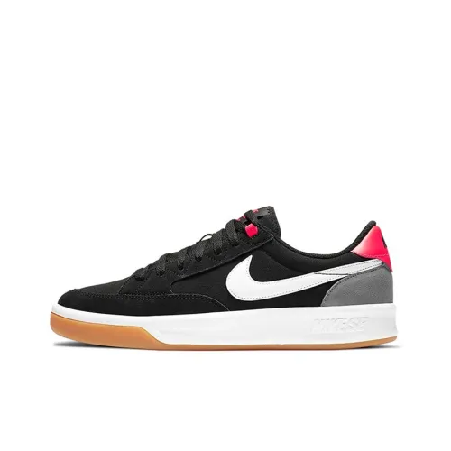 Nike SB Adversary Prm Slip Resistant Abrasion Resistant Легкий Низкий Топ Скейтборд Кроссовки Унисекс Черный Белый Красный