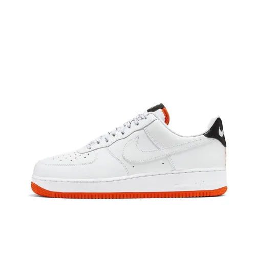 Nike Air Force 1 NY VS NY Pack Non Slip Lightweight Low Top Скейтборд Кроссовки Мужские Белый Оранжевый