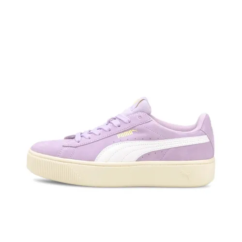 PUMA Vikky Stacked Low Топ Скейтборд Кроссовки Женские Светло-фиолетовые