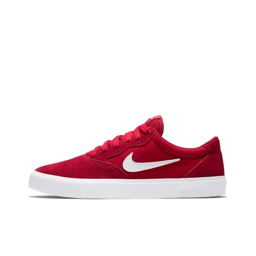 Nike SB Chron Slr Anti-Slip Легкий Низкий Топ Скейтборд Кроссовки Унисекс Красный Белый