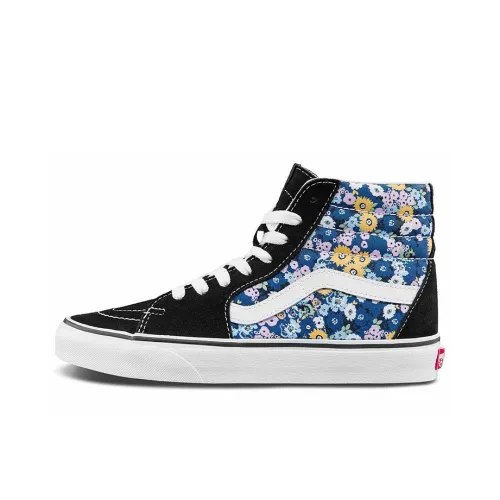VANS SK8 High Топ Скейтборд Кроссовки Унисекс Черный Белый Синий