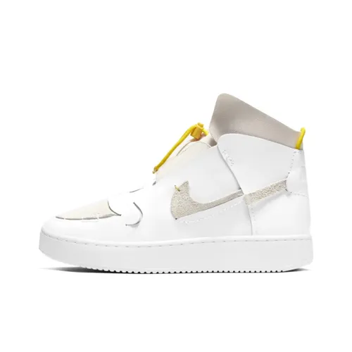 Nike Vandalized LX Slip-on Устойчивый к истиранию Высокий топ Скейтборд Кроссовки Женские Белый Желтый