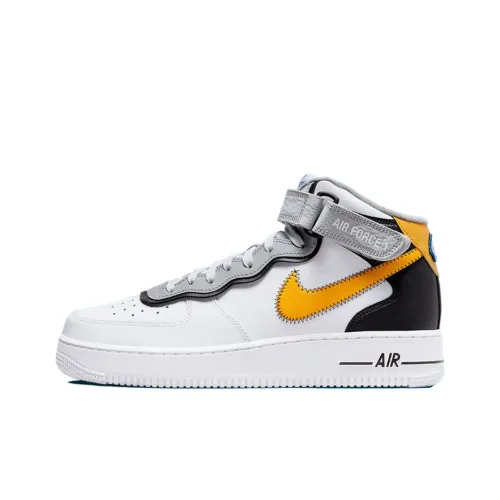 Nike Air FORCE 1 Athletic Club Slip-on Устойчивый к истиранию Скейтбординг Мужской Белый Желтый