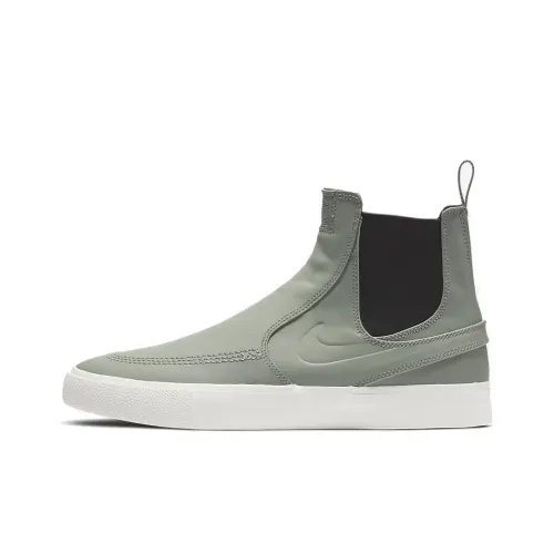 nike SB Stefan Janoski Slip MID RM Anti-slip Lightweight MID Skateboard Shoes Men's Gray nike SB Stefan Janoski Slip MID RM Противоскользящий Легкий MID Скейтборд Кроссовки Мужские Серый