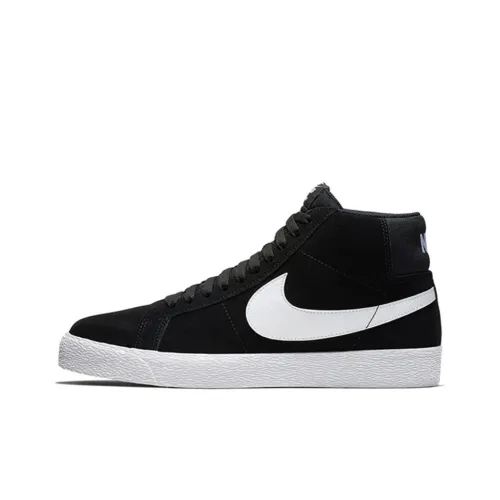 Nike Blazer Mid Топ Скейтборд Кроссовки Унисекс Черный