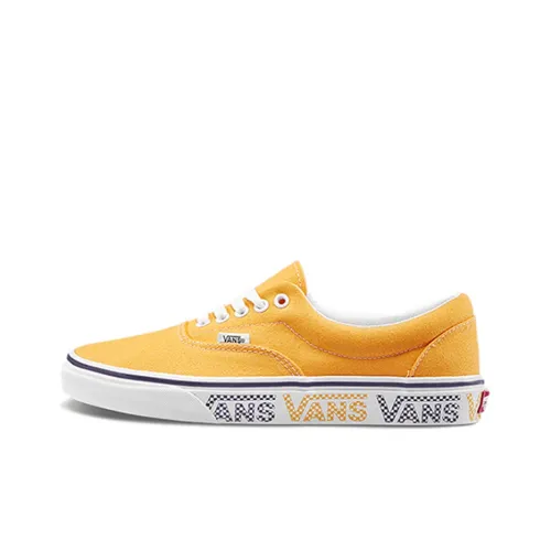 VANS Era Боковой Логотип Низкие Кроссовки для Скейтбординга Унисекс Желтые