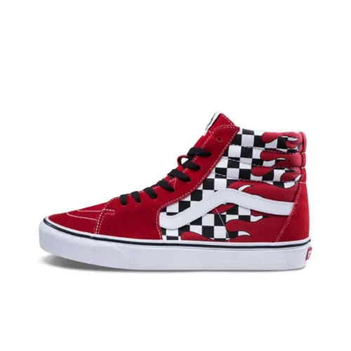 Vans SK8 High Топ Скейтборд Кроссовки Унисекс Красный