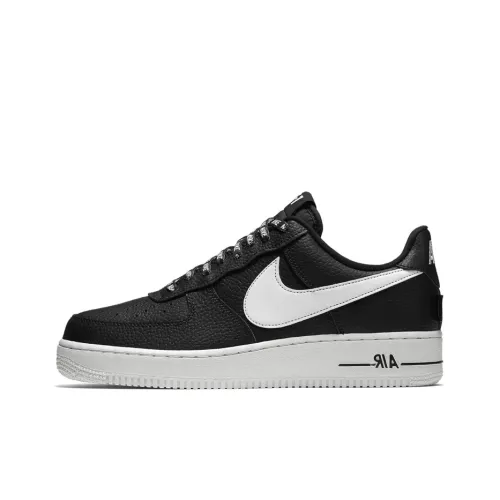 Nike Air Force 1 NBA Черный Slip-resistant Низкий Топ Скейтбординг Кроссовки Мужской Черный Белый