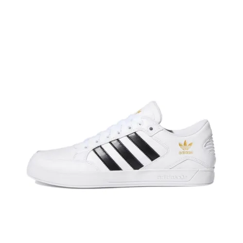 Adidas Originals Hardcourt Low Топ Скейтборд Кроссовки Унисекс Белый Черный