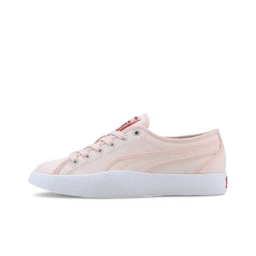 PUMA Love Холст Низкий Топ Скейтборд Кроссовки Женские Розовые