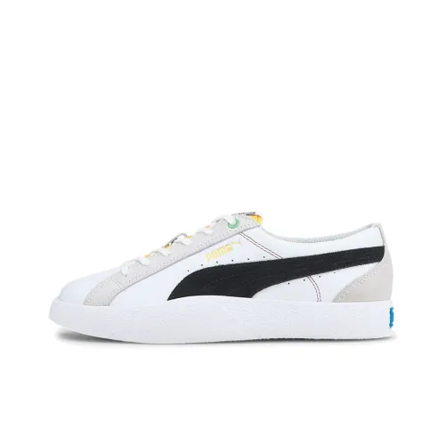 PUMA Love WH Low Топ Скейтборд Кроссовки Женские Белые Черные