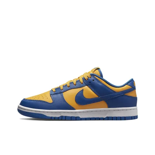 Nike Dunk Retro 'UCLA' Slip-resistant Abrasion-resistant Lightweight Low-top Skateboard Shoes Men's Blue Yellow Найк Dunk Ретро 'UCLA' Противоскользящие Устойчивые к истиранию Легкие Низкие Кроссовки для скейтбординга Мужские Синий Желтый