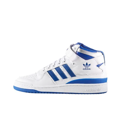 Adidas Originals Forum Mid Утонченный MID Топ Скейтборд Кроссовки Мужские Синие Белые