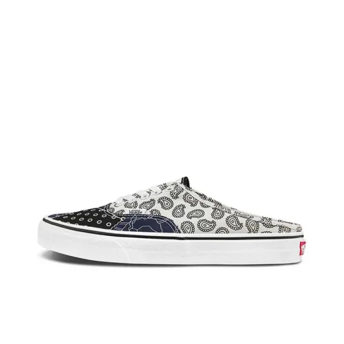 VANS Authentic Series Низкие Кроссовки для Скейтбординга Унисекс Черный Белый Синий