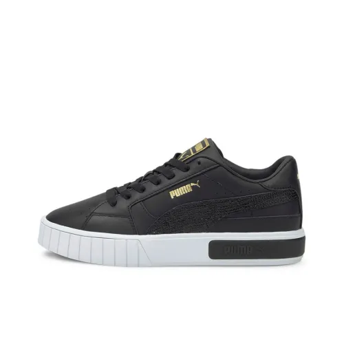 PUMA Cali Star Snake Lightweight Low Top Скейтборд Кроссовки Женские Черный Белый